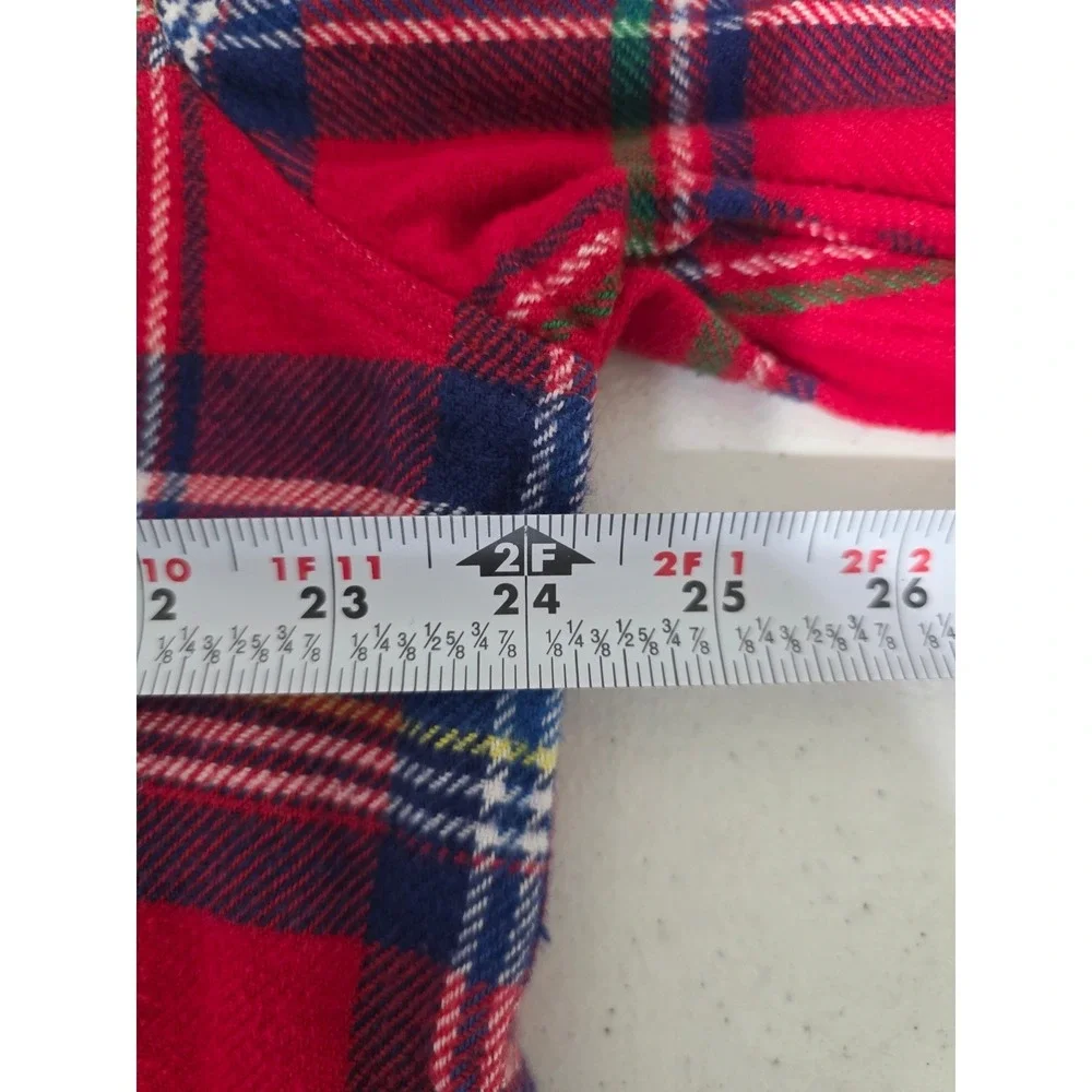 Polo Ralph Lauren Flannel Shirt Shacket Mens XL Classic Fit Red Blue Plaid LS